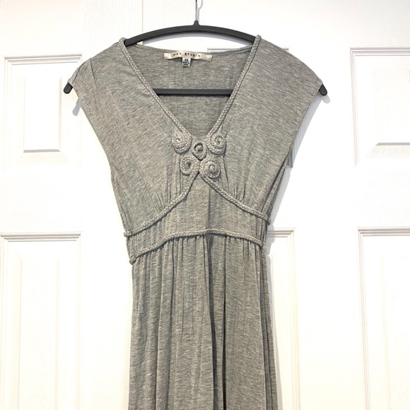 Max Studio Grey Shortsleeved Maxi Dress XS - Picture 2 of 4